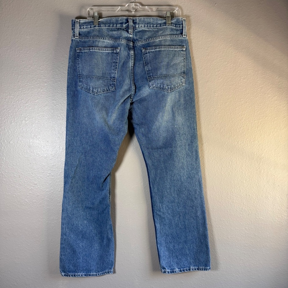 Arizona Jean Co Mens Original Bootcut Jeans 34x30 Medium Wash Blue 100% Cotton - Picture 3 of 7